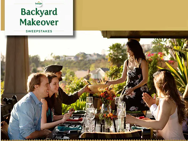 Boursin Backyard Makeover Instant Win Game and Sweepstakes