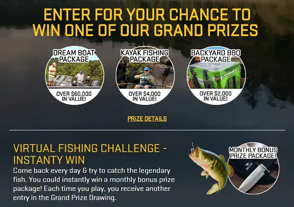 Buckknives.com Edge of a Legend Fishing Instant Win Sweepstakes