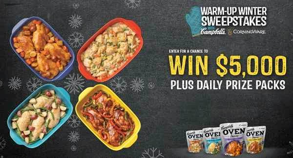 Campbellsauces.com Warm Up Winter Sweepstakes