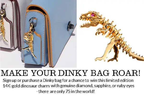 Dinky Bag Gold Dinosaur Giveaway