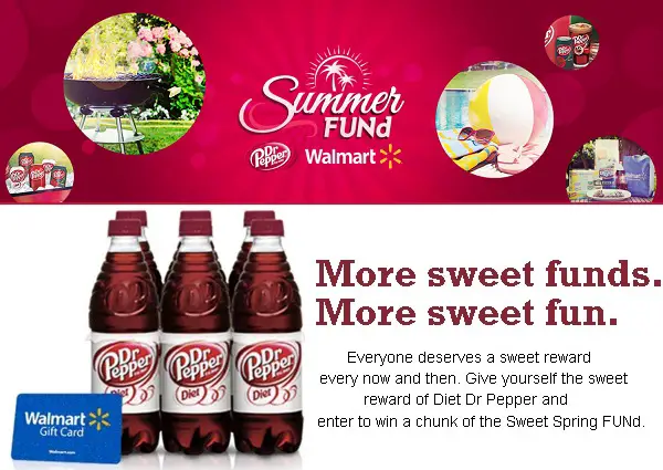 Diet Dr Pepper Summer Fund Instant Win Game Sweepstakes