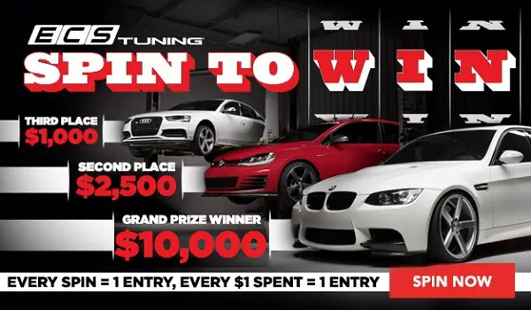 ECS Tuning Spin to Win Instant Win Game & Sweepstakes