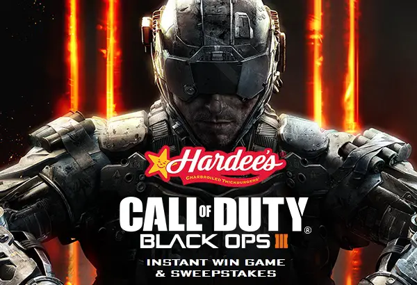 Hardee’s Call of Duty: Black Ops III Instant Win Game & Sweepstakes
