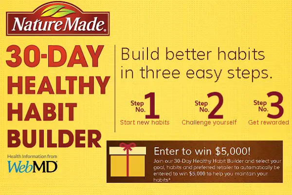 30-Day Healthy Habit Builder Sweepstakes
