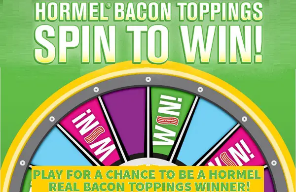 HORMEL Bacon Toppings Instant Win Game Sweepstakes