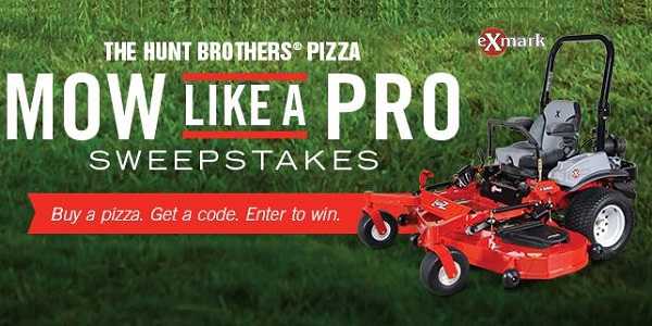 Huntbrotherspizza.com Mow Like a Pro Sweepstakes