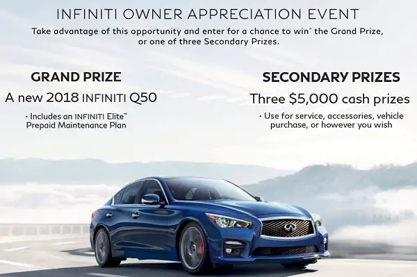 Infiniti USA Owner Appreciation Event Promotion