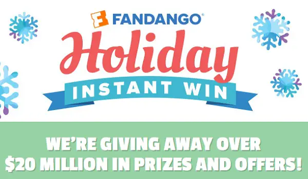 Fandango Holiday Instant Win Sweepstakes