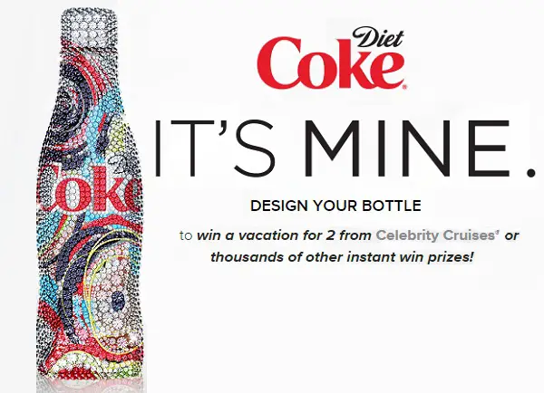 Diet Coke It’s Mine Bottle Designer Promotion