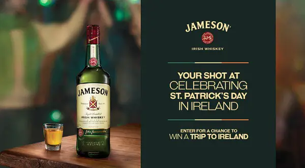 Jameson St. Patrick's day sweepstakes