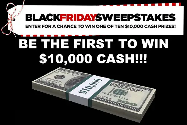 JCPenney Black Friday $10,000 Sweepstakes