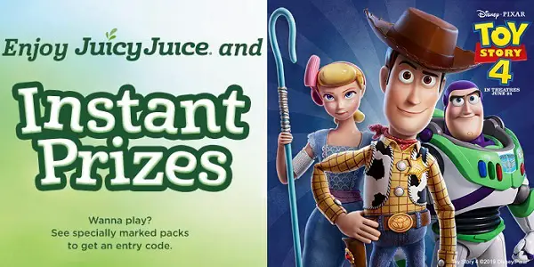 JuicyJuice.com Toy Story 4 Instant Win Game