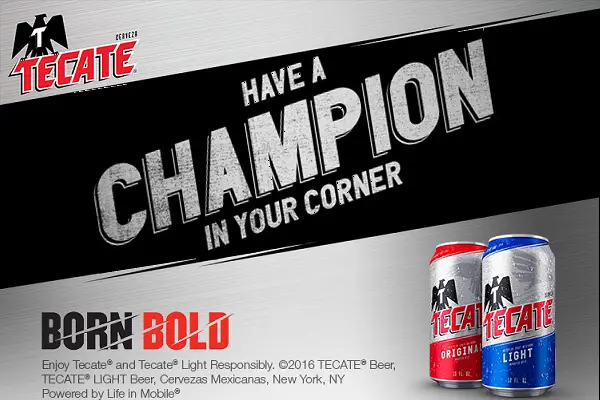 Tecate Have A Champion In Your Corner Instant Win & Sweepstakes