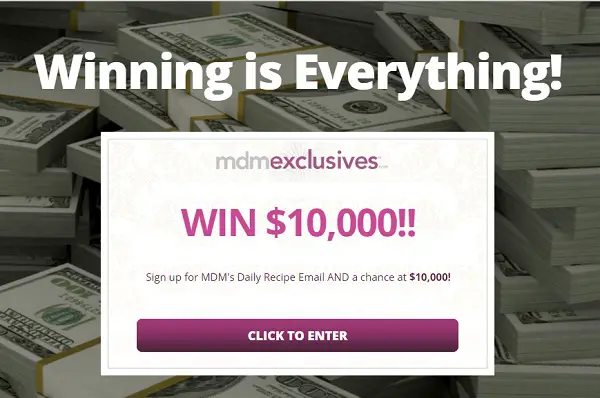 MyDailyMoment $10,000 Cash Sweepstakes at Mdmexclusives.com