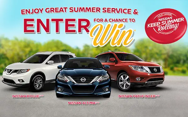 Nissan Keep Summer Rolling Service Sweepstakes