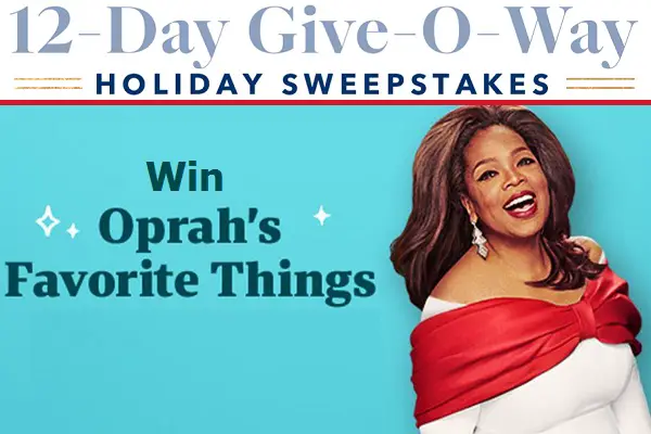 Oprah.com 12 Days Giveaway: Win Her All Favorite Things