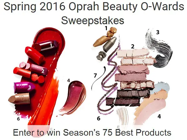 Oprah Beauty O-Wards Sweepstakes