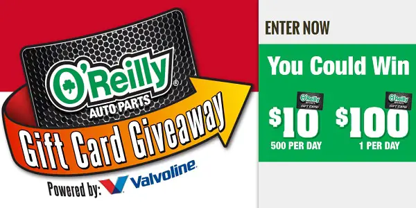 O’Reilly Automotive Gift Card Giveaway and IWG