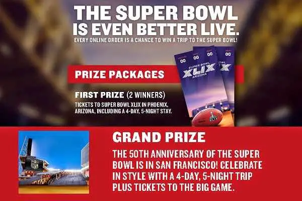 Papa John's Super Bowl Tickets Sweepstakes