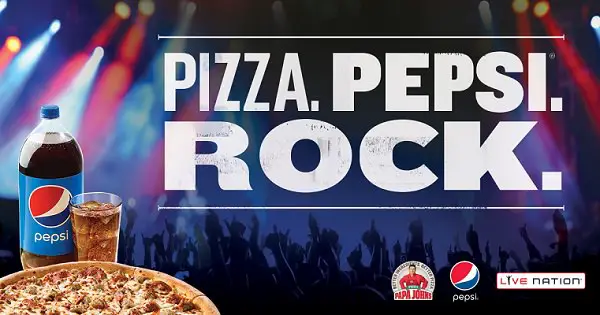 Papa Johns Pizza Pepsi Rock Instant-Win Game Sweepstakes