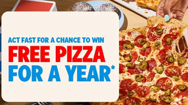 Quikly Domino’s Giveaway: Win Free Domino's Pizza for a Year!