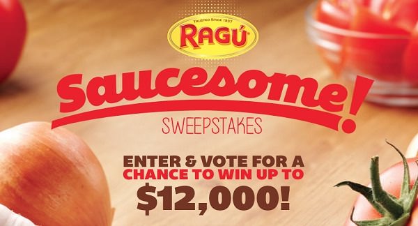 Ragu Saucesome Sweepstakes