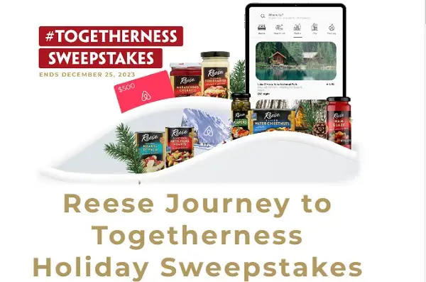 Reese Specialty Food Holiday Giveaway: Win Free Products & $500 AirBnB Gift Card