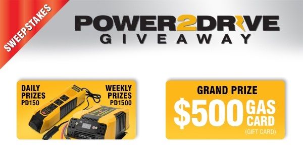 RoadPro Power2Drive Giveaway Sweepstakes