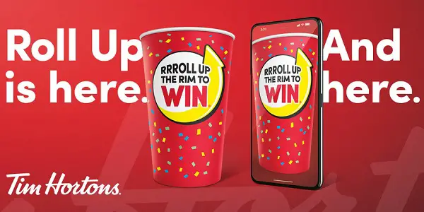 Tim Hortons Roll Up the Rim to Win Contest 2020