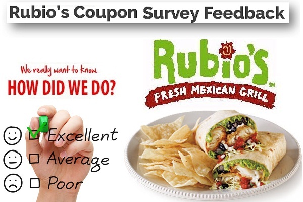 Rubio’s Coupon Survey Feedback