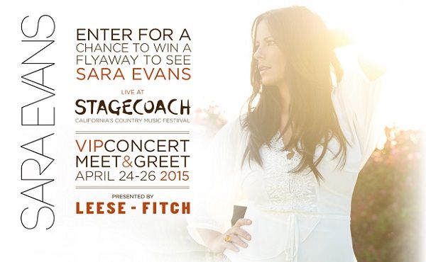 Sara Evans Stage Coach Sweepstakes