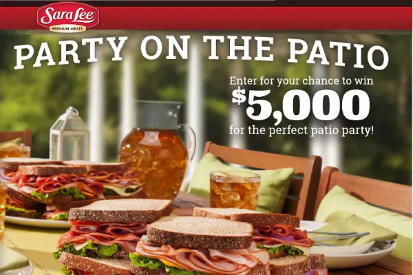 Sara Lee Premium Deli Meats Perfect Patio Party Sweepstakes