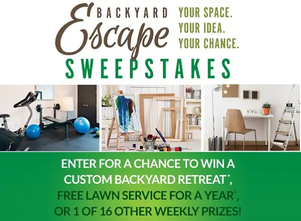 Scotts Lawn Service Backyard Escape Sweepstakes