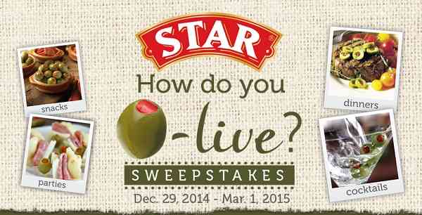 Star Fine Foods How You O-Live Sweepstakes