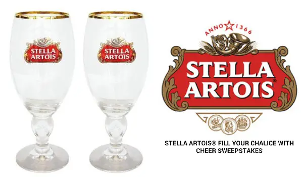 Stella Artois Fill Your Chalice With Cheer Sweepstakes