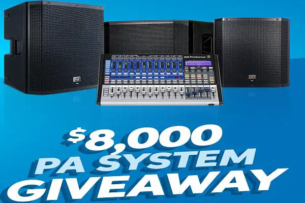 Sweetwater - $8,000 PA Sound System Giveaway