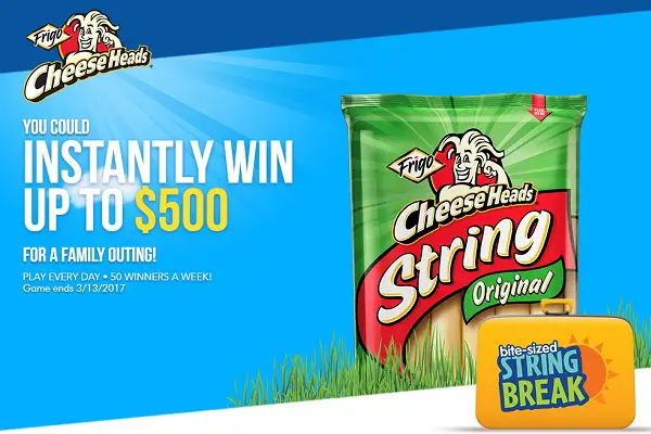 Frigo® Cheese Heads® Take a String Break Instant Win Game