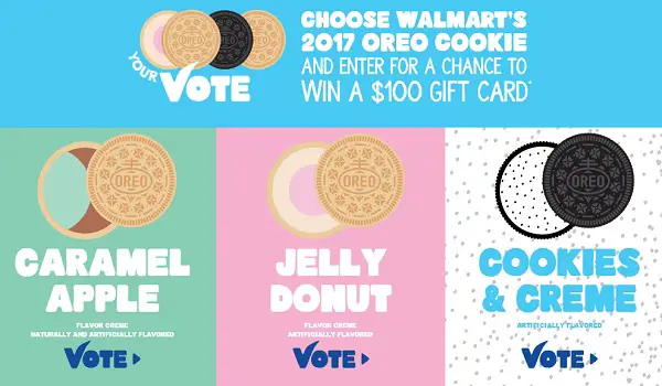 Walmart Oreo Vote Sweepstakes: Win free $100 Gift Card