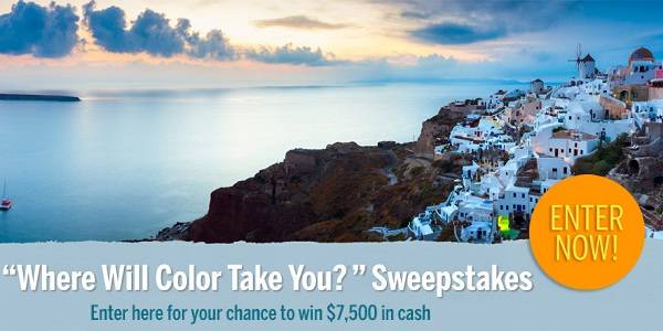 Where Will Color Take You Sweepstakes