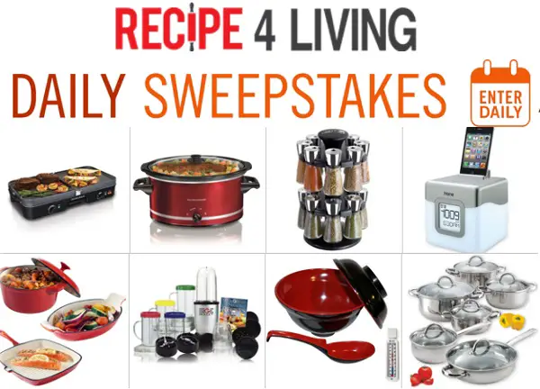 Recipe4Living Daily Sweepstakes