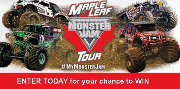 Win tickets to Maple Leaf Monster Jam 2015 Tour