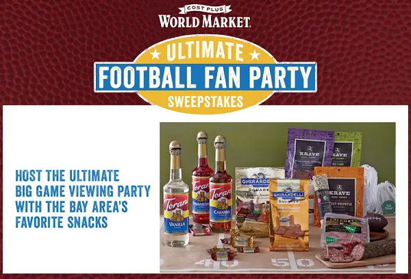 Cost Plus World Market - Ultimate Football Fan Party Sweepstakes