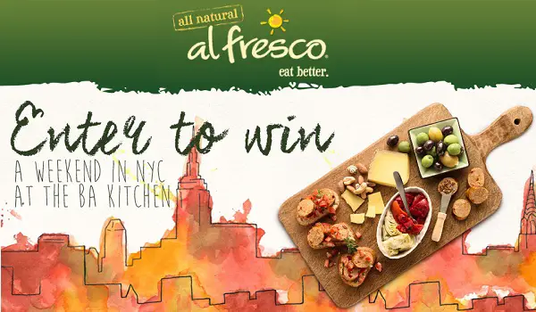 Al fresco Bon Appétit NYC Gourmet Getaway Sweepstakes