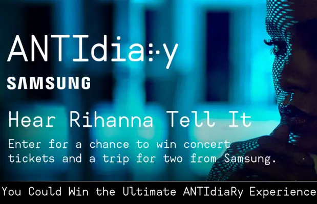 Samsung “ANTIdiaRy Tour” Sweepstakes