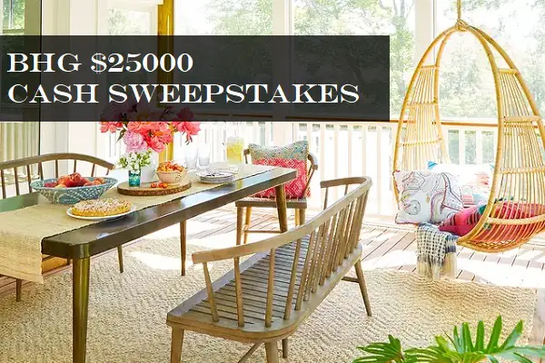 BHG.com $25000 Cash Sweepstakes