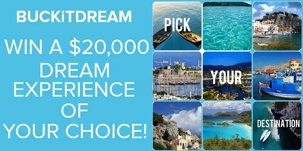BUCKiTDREAM’s Win $20,000 to Live your Dream Contest