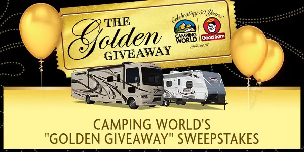 Camping World’s Golden Giveaway Instant Win Game