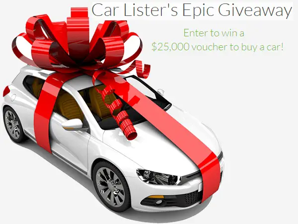 The Car Lister Epic Monthly Giveaway: Win Free Voucher to Buy a Car