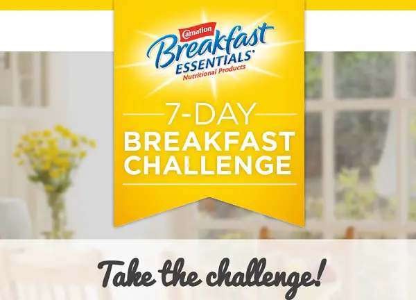 Carnation 7-Day Breakfast Challenge Sweepstakes