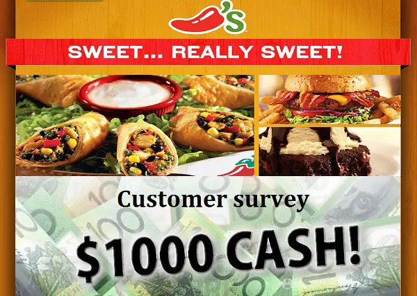 Chili’s Guest Experience Survey: Win $1000 Cash